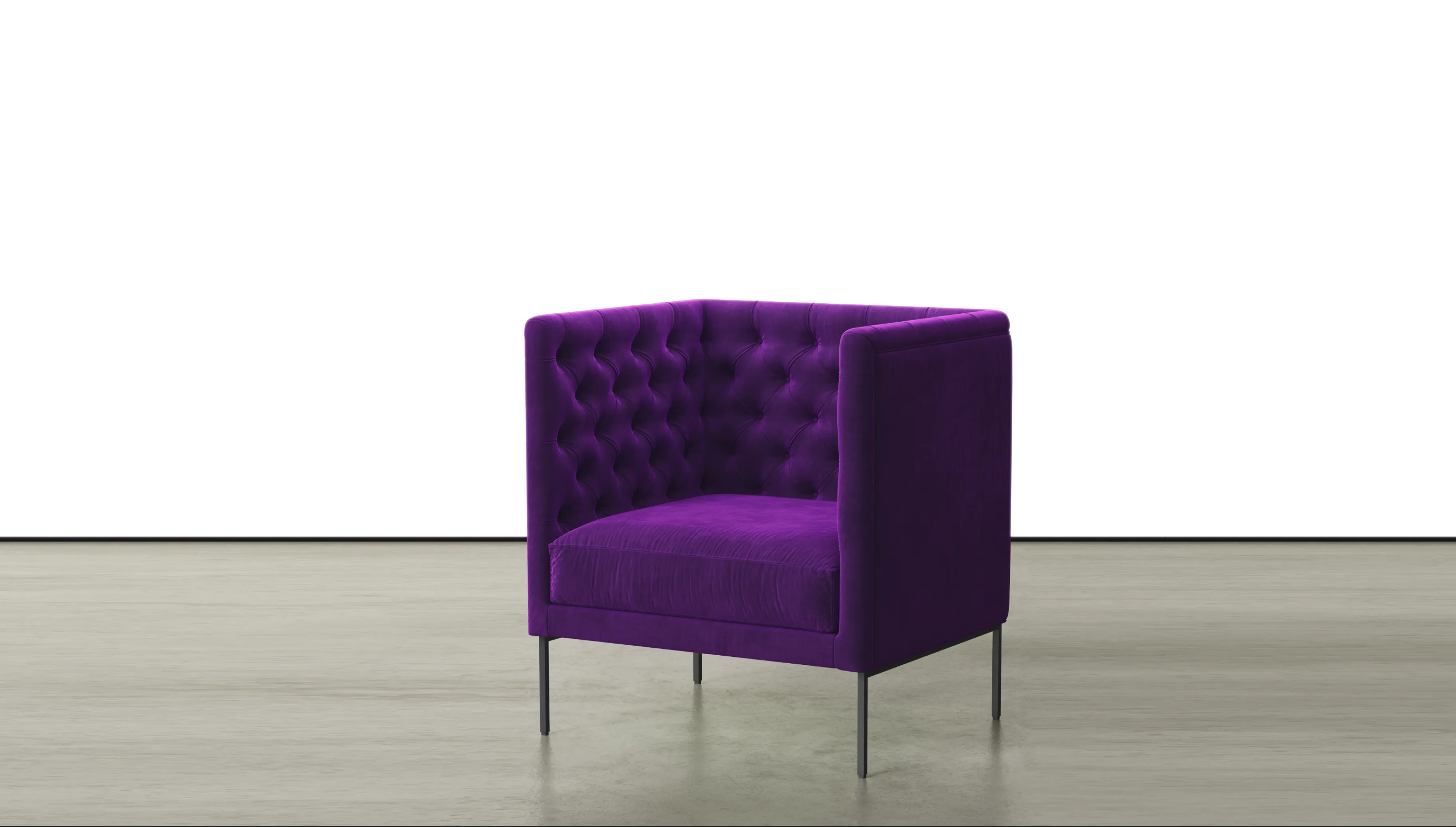 A purple chair